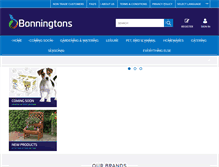 Tablet Screenshot of bonningtons.com